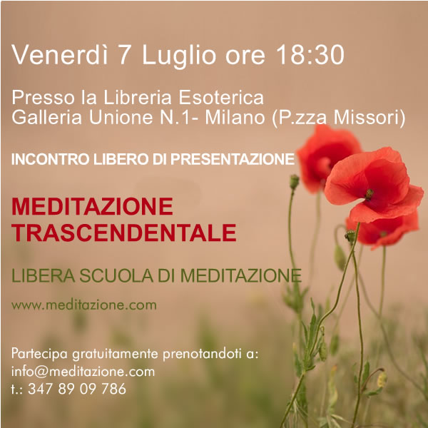 Corsi meditazione trascendentale